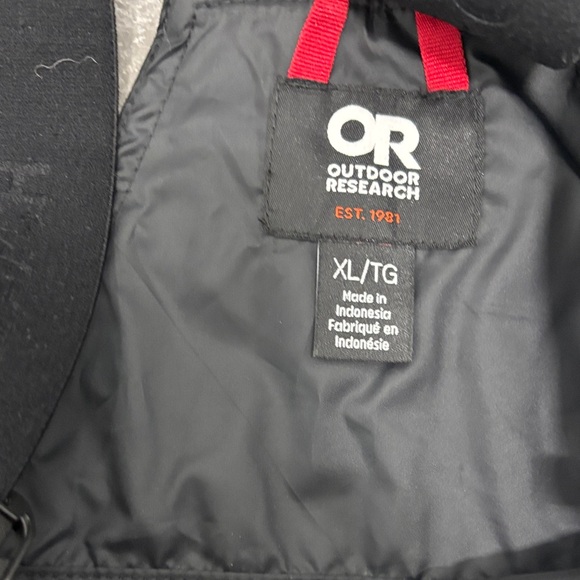 Outdoor Research Men’s Snowcrew bib black XL NWT - Picture 3 of 8
